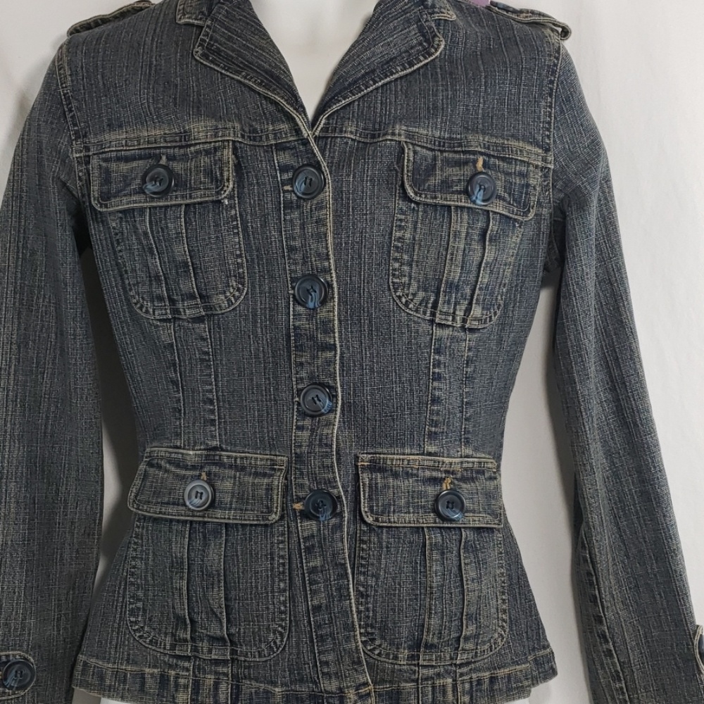 Juniors Plugg Jean Denim Jacket.